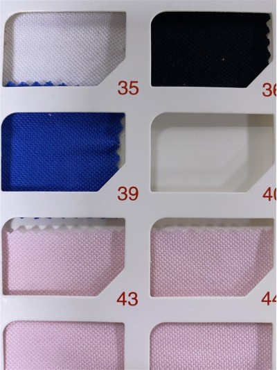 DG-PF PL7-1 32支TC絲光單珠 紗支：32S 幅寬：185CM 克重：180GSM 成份：75%Polyester  25%Cotton 吸濕排汗 細節-1